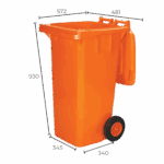 Thùng rác công nghiệp 120L