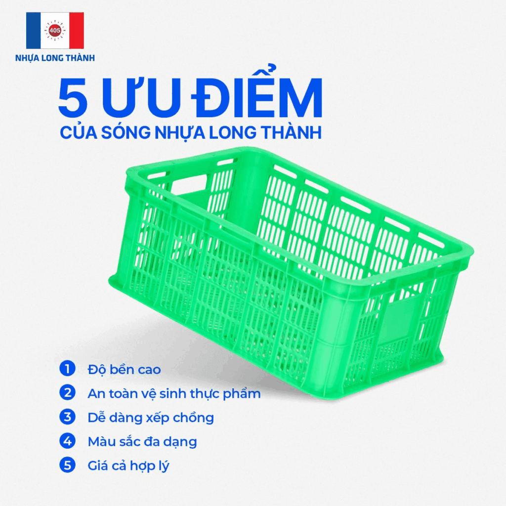 Sản phẩm sóng nhựa linh hoạt của Nhựa Long Thành – một lựa chọn được nhiều doanh nghiệp SME ưa chuộng trong việc chứa hàng hóa và vận chuyển