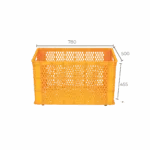 HS0199-SH Plastic Basket with wheels